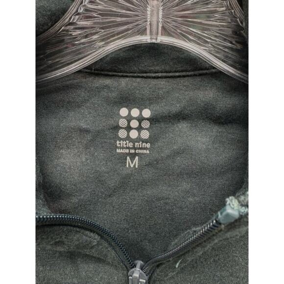 Title Nine Passport Ponte Dress Spruce Full Zip Mock Turtleneck Women’s Size M - Picture 3 of 8